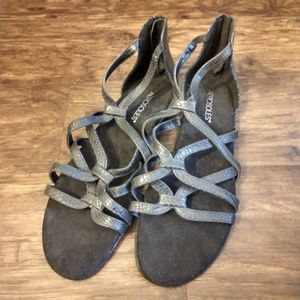 Aerosoles black sandals